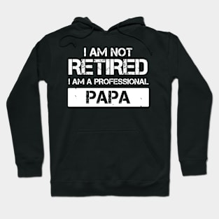 I am not retired I am a professional papa Hoodie